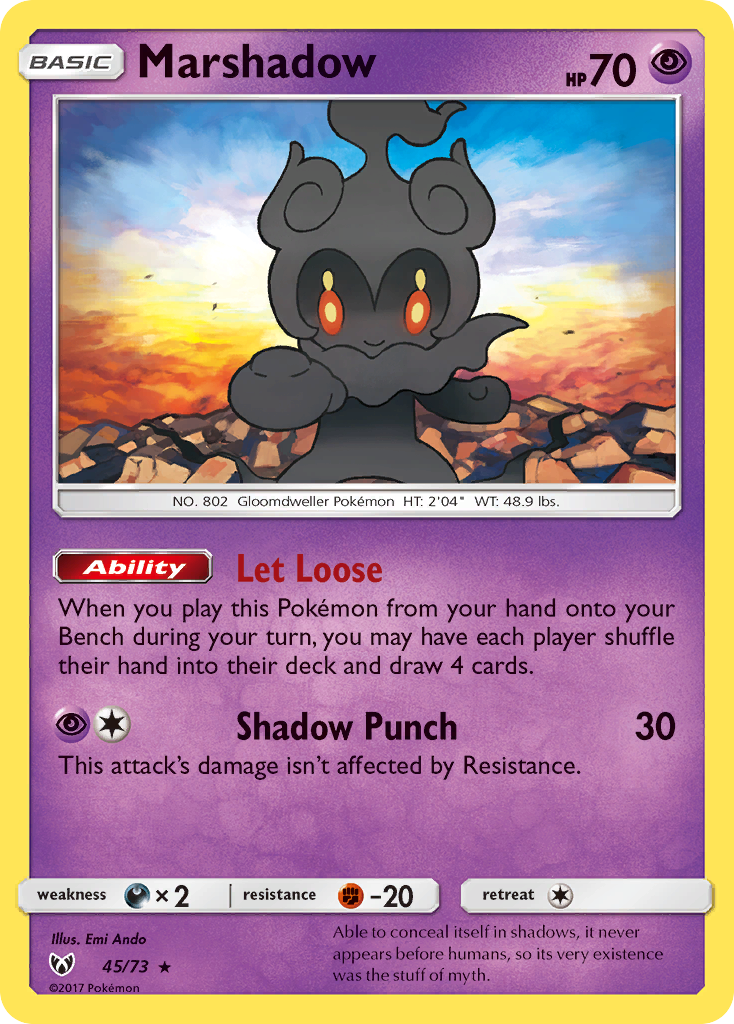 Marshadow (45/73) [Sun & Moon: Shining Legends] | Clutch Gaming