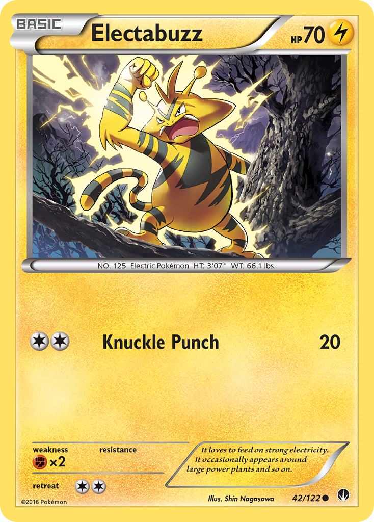 Electabuzz (42/122) [XY: BREAKpoint] | Clutch Gaming