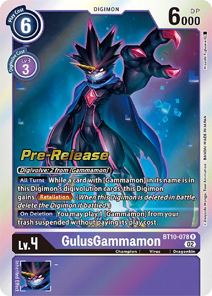 GulusGammamon [BT10-078] [Xros Encounter Pre-Release Cards] | Clutch Gaming