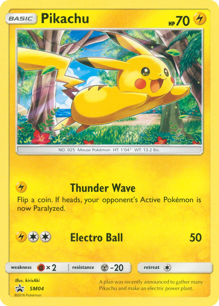 Pikachu (SM04) (Target Non Holo) [Sun & Moon: Black Star Promos] | Clutch Gaming