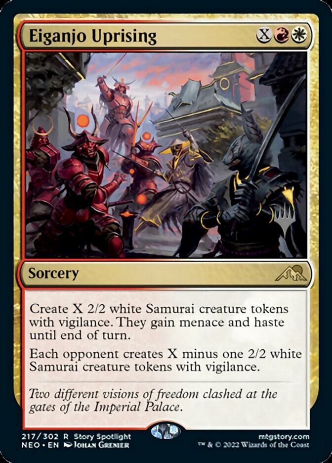 Eiganjo Uprising (Promo Pack) [Kamigawa: Neon Dynasty Promos] | Clutch Gaming