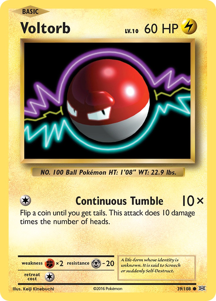 Voltorb (39/108) [XY: Evolutions] | Clutch Gaming