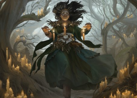 Candlegrove Witch 1 Art Card [Innistrad: Midnight Hunt Art Series] | Clutch Gaming