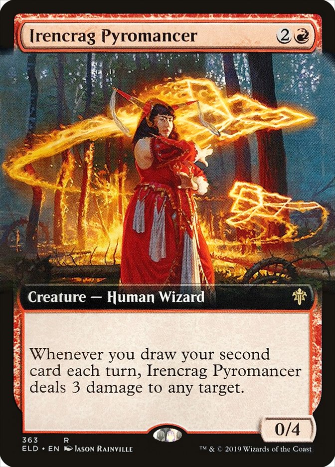 Irencrag Pyromancer (Extended Art) [Throne of Eldraine] | Clutch Gaming