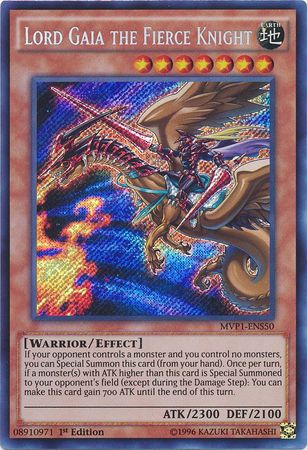 Lord Gaia the Fierce Knight [MVP1-ENS50] Secret Rare | Clutch Gaming