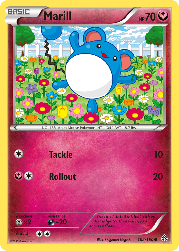 Marill (102/160) [XY: Primal Clash] | Clutch Gaming