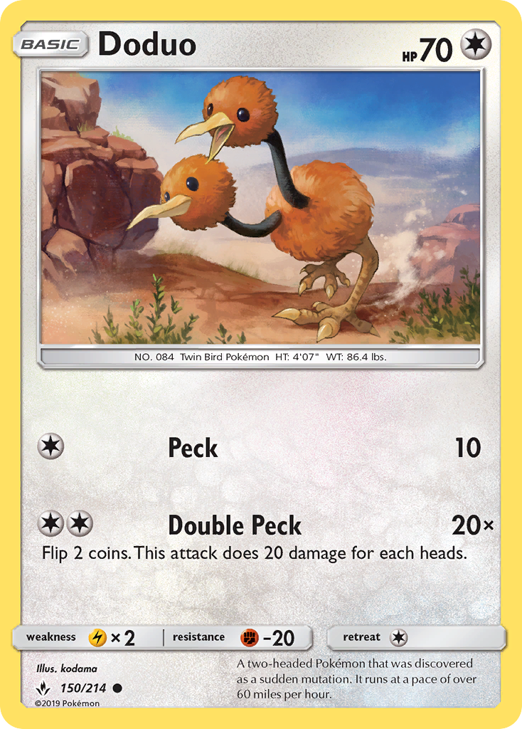 Doduo (150/214) [Sun & Moon: Unbroken Bonds] | Clutch Gaming