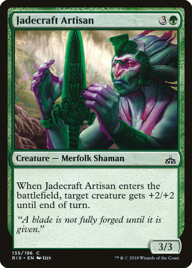 Jadecraft Artisan [Rivals of Ixalan] | Clutch Gaming