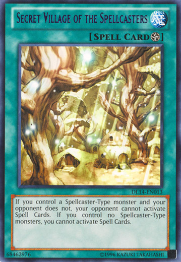 Secret Village of the Spellcasters (Purple) [DL14-EN013] Rare | Clutch Gaming