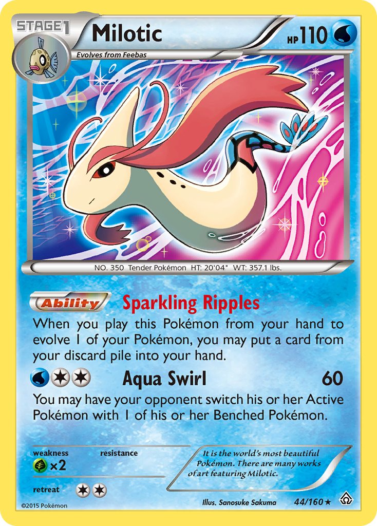 Milotic (44/160) (Theme Deck Exclusive) [XY: Primal Clash] | Clutch Gaming