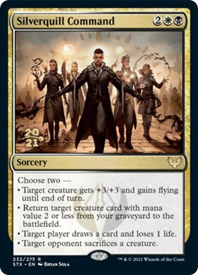 Silverquill Command [Strixhaven: School of Mages Prerelease Promos] | Clutch Gaming