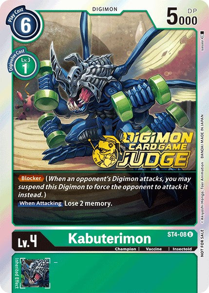 Kabuterimon [ST4-08] (Judge Pack 1) [Starter Deck: Giga Green Promos] | Clutch Gaming