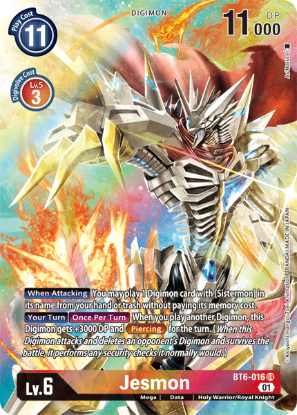 Jesmon [BT6-016] (Alternate Art) [Double Diamond] | Clutch Gaming