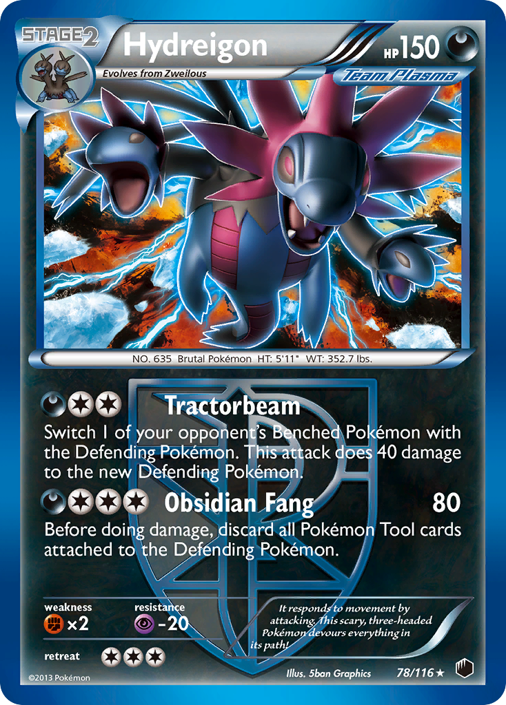 Hydreigon (78/116) [Black & White: Plasma Freeze] | Clutch Gaming