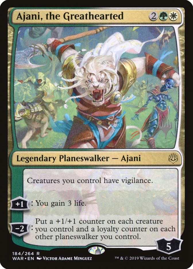 Ajani, the Greathearted (Promo Pack) [War of the Spark Promos] | Clutch Gaming