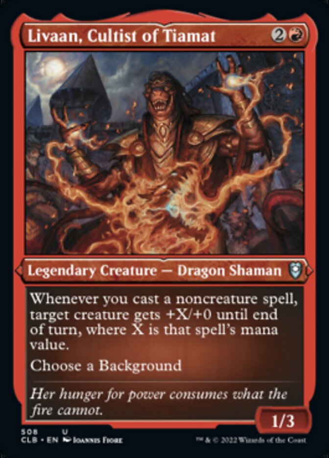 Livaan, Cultist of Tiamat (Foil Etched) [Commander Legends: Battle for Baldur's Gate] | Clutch Gaming