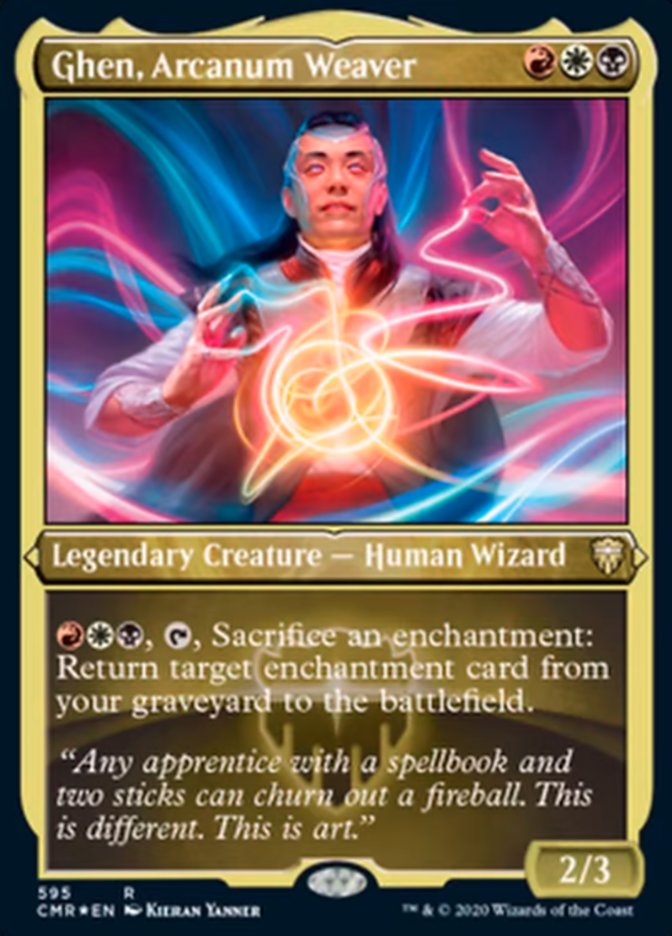 Ghen, Arcanum Weaver (Etched) [Commander Legends] | Clutch Gaming