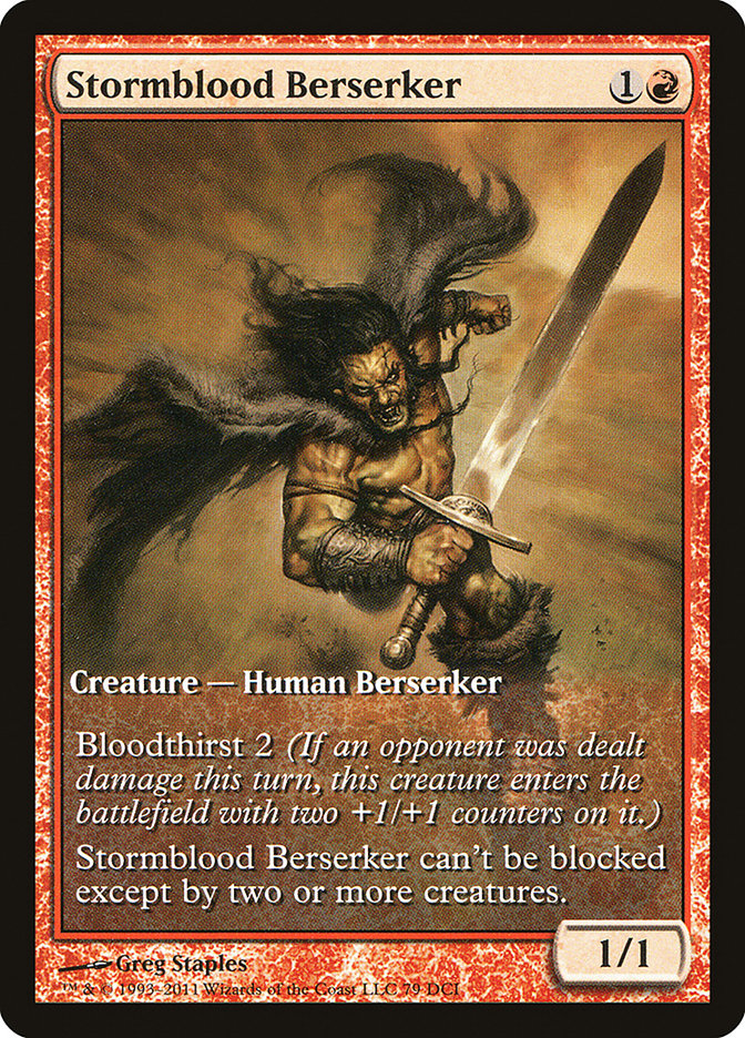 Stormblood Berserker (Extended Art) [Magic 2012 Promos] | Clutch Gaming