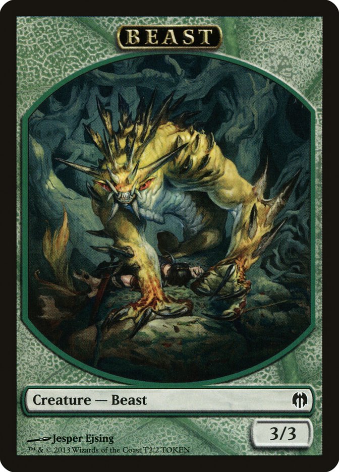 Beast Token [Duel Decks: Heroes vs. Monsters Tokens] | Clutch Gaming