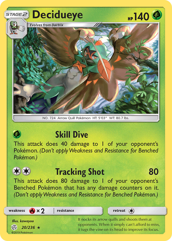 Decidueye (20/236) [Sun & Moon: Cosmic Eclipse] | Clutch Gaming