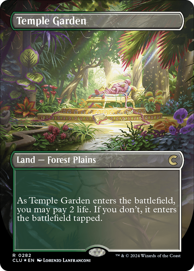 Temple Garden (Borderless) [Ravnica: Clue Edition] | Clutch Gaming