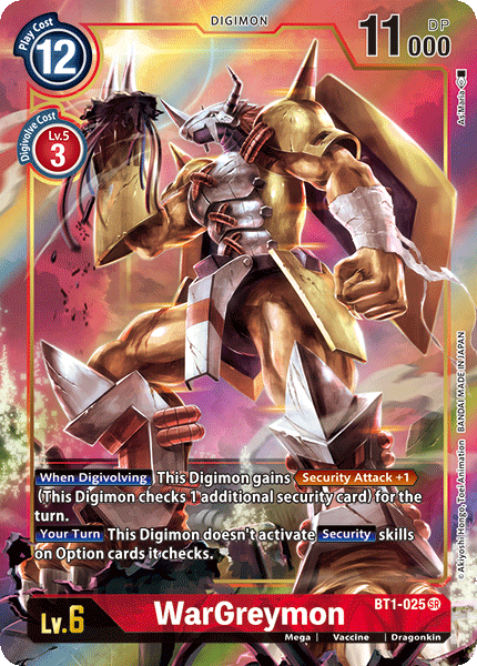 WarGreymon [BT1-025] (Alternate Art) [Release Special Booster Ver.1.0] | Clutch Gaming