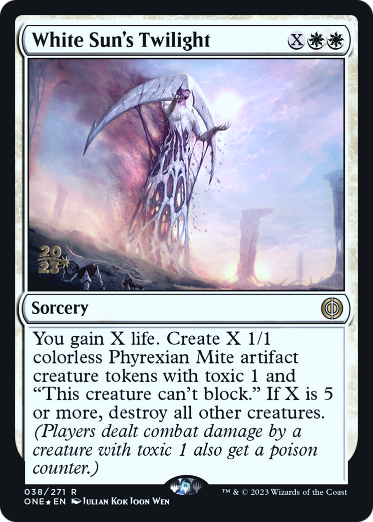 White Sun's Twilight [Phyrexia: All Will Be One Prerelease Promos] | Clutch Gaming