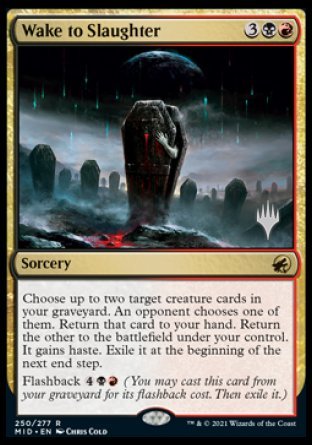 Wake to Slaughter (Promo Pack) [Innistrad: Midnight Hunt Promos] | Clutch Gaming