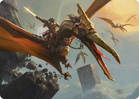 Skyhunter Strike Force Art Card [Phyrexia: All Will Be One Art Series] | Clutch Gaming