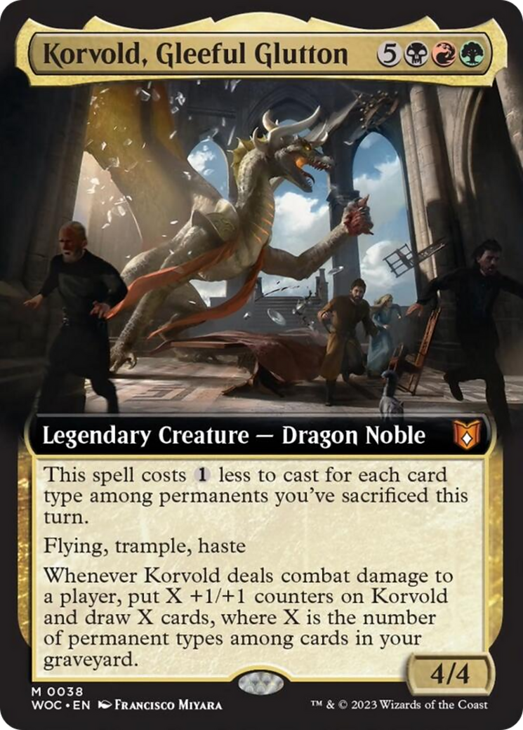 Korvold, Gleeful Glutton (Extended Art) [Wilds of Eldraine Commander] | Clutch Gaming