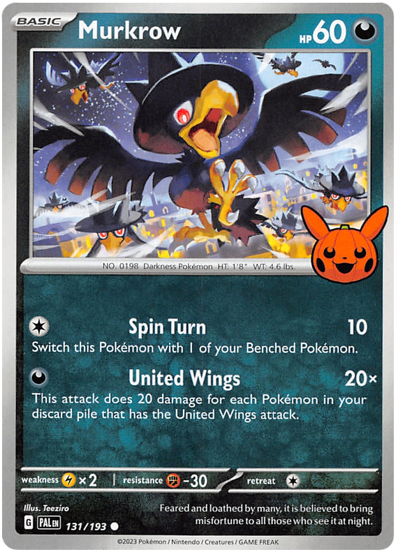 Murkrow (131/193) [Trick or Trade 2023] | Clutch Gaming