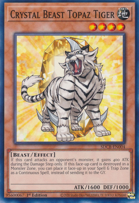 Crystal Beast Topaz Tiger [SDCB-EN004] Common | Clutch Gaming