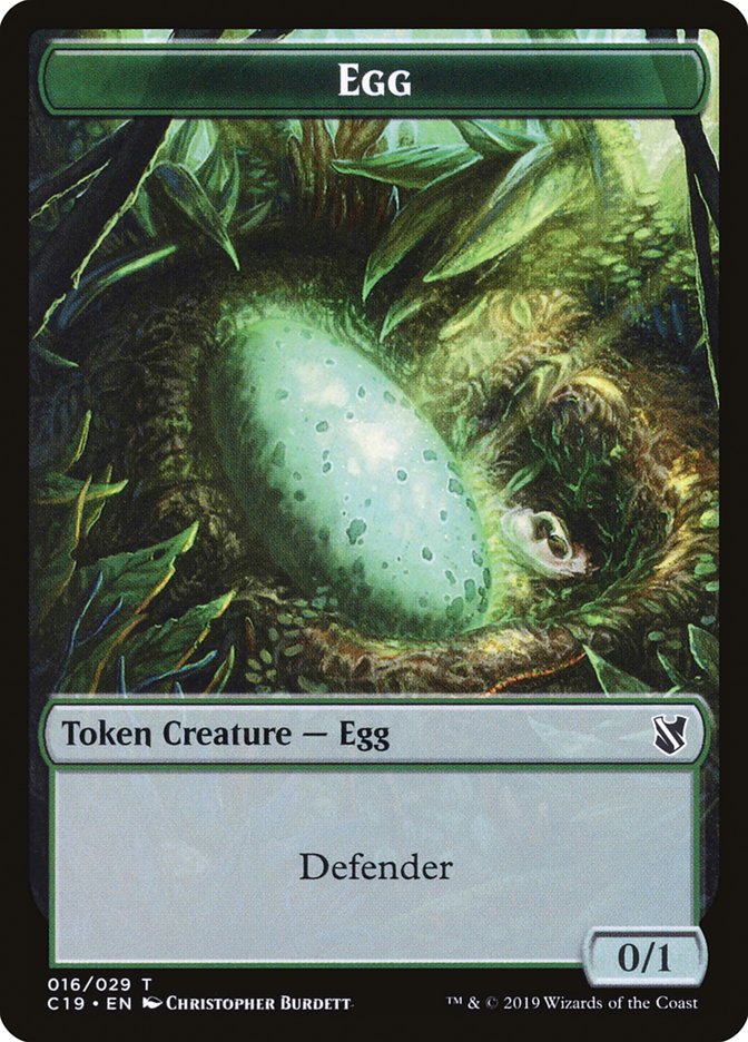 Gargoyle // Egg Double-Sided Token [Commander 2019 Tokens] | Clutch Gaming