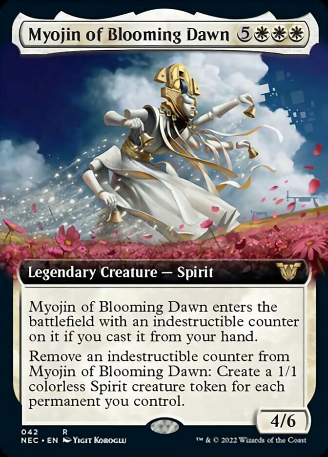 Myojin of Blooming Dawn (Extended Art) [Kamigawa: Neon Dynasty Commander] | Clutch Gaming