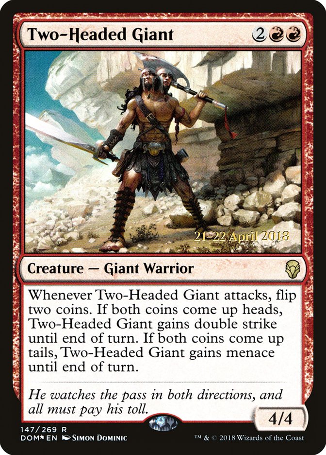 Two-Headed Giant [Dominaria Prerelease Promos] | Clutch Gaming