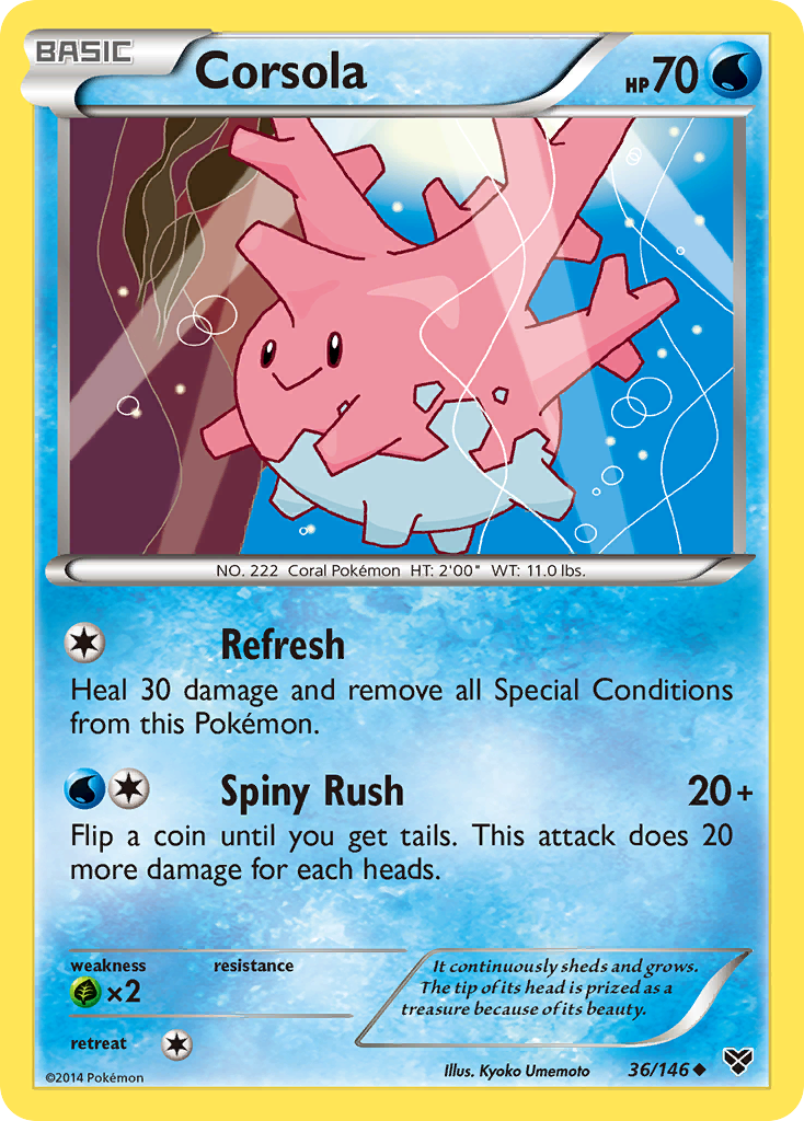 Corsola (36/146) [XY: Base Set] | Clutch Gaming