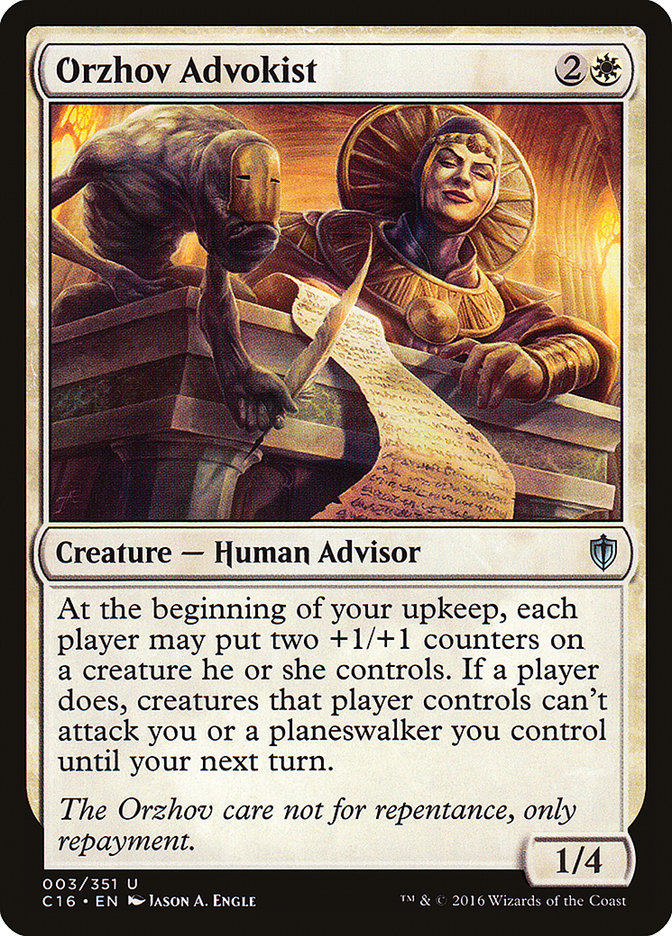 Orzhov Advokist [Commander 2016] | Clutch Gaming