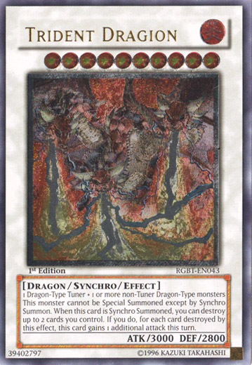 Trident Dragion [RGBT-EN043] Ultimate Rare | Clutch Gaming