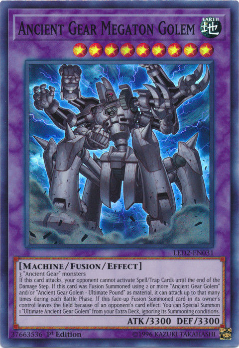 Ancient Gear Megaton Golem [LED2-EN031] Super Rare | Clutch Gaming