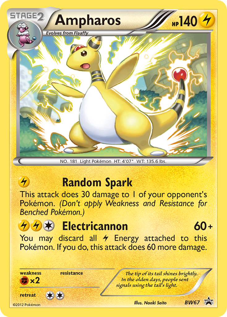 Ampharos (BW67) [Black & White: Black Star Promos] | Clutch Gaming