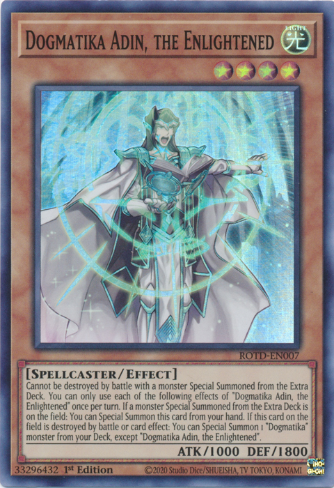 Dogmatika Adin, the Enlightened [ROTD-EN007] Super Rare | Clutch Gaming