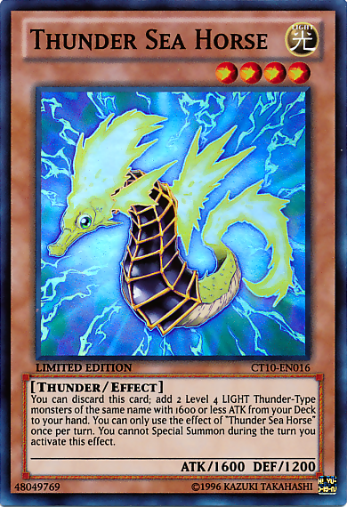 Thunder Sea Horse [CT10-EN016] Super Rare | Clutch Gaming