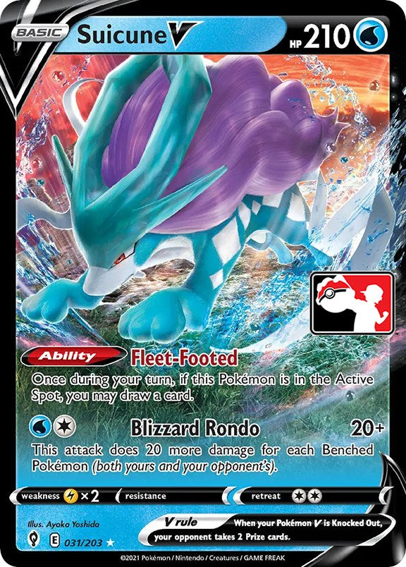 Suicune V (031/203) [Prize Pack Series One] | Clutch Gaming