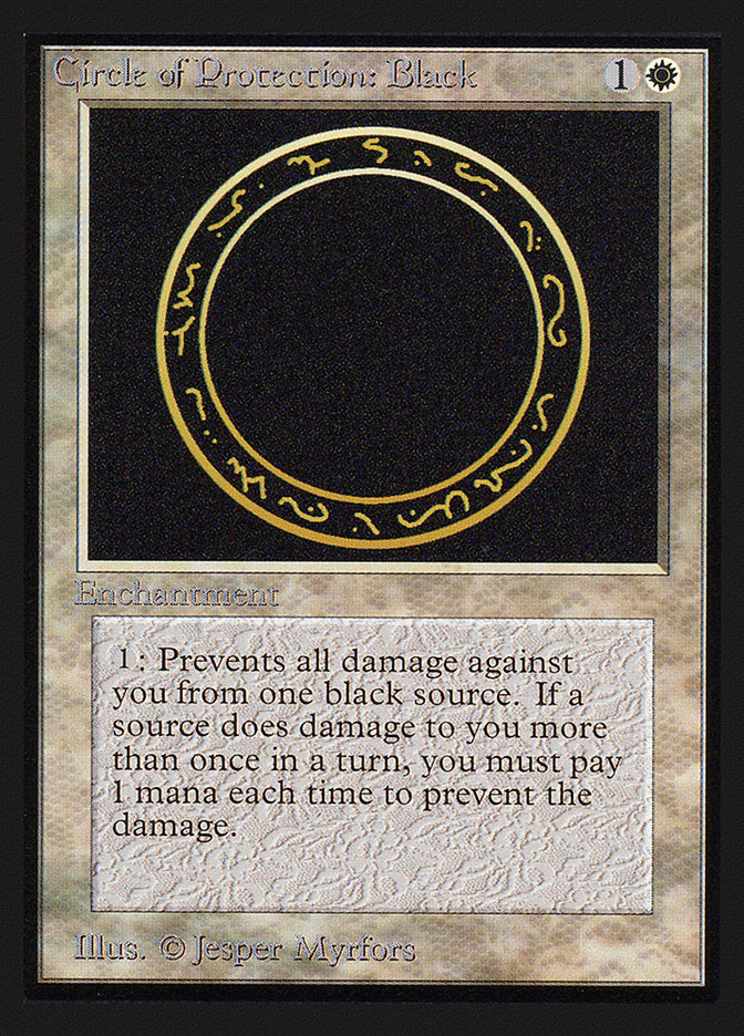 Circle of Protection: Black [International Collectors' Edition] | Clutch Gaming