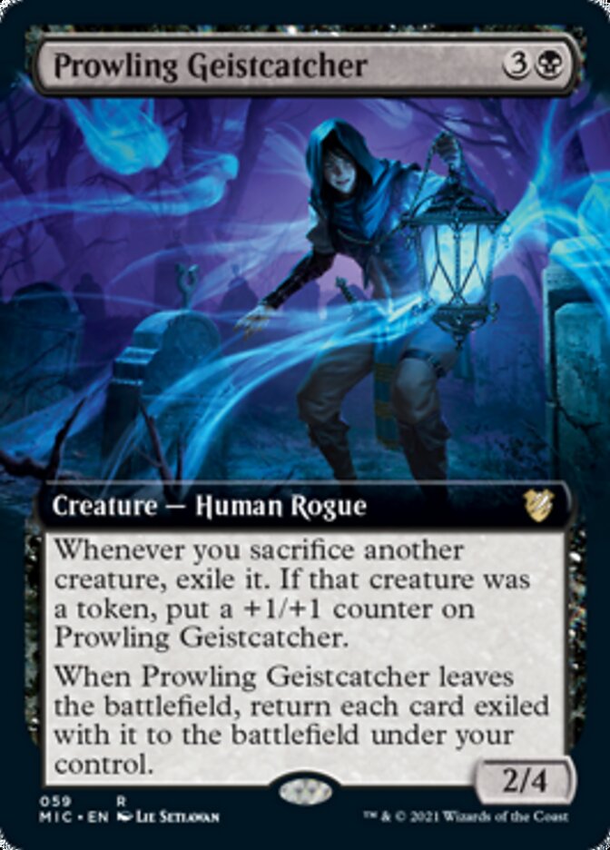 Prowling Geistcatcher (Extended Art) [Innistrad: Midnight Hunt Commander] | Clutch Gaming