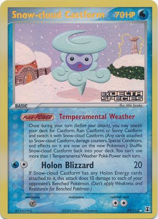 Snow-cloud Castform (29/113) (Stamped) [EX: Delta Species] | Clutch Gaming