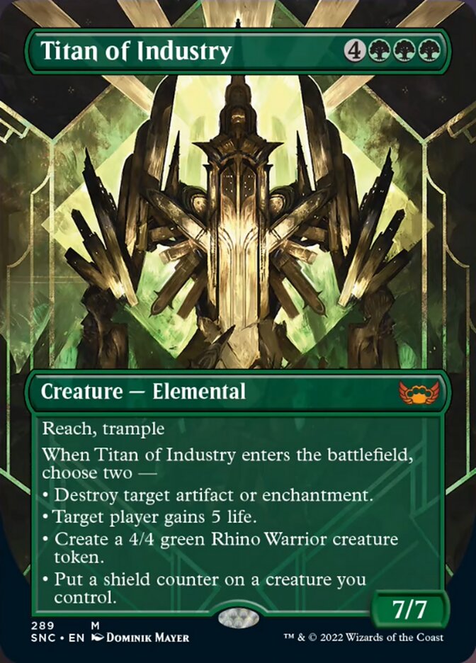 Titan of Industry (Borderless Alternate Art) [Streets of New Capenna] | Clutch Gaming