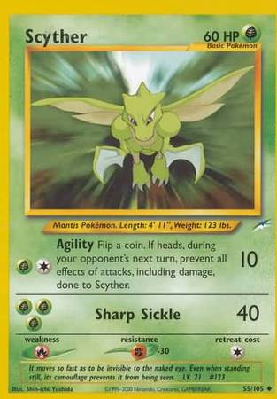 Scyther (55/105) [Neo Destiny Unlimited] | Clutch Gaming