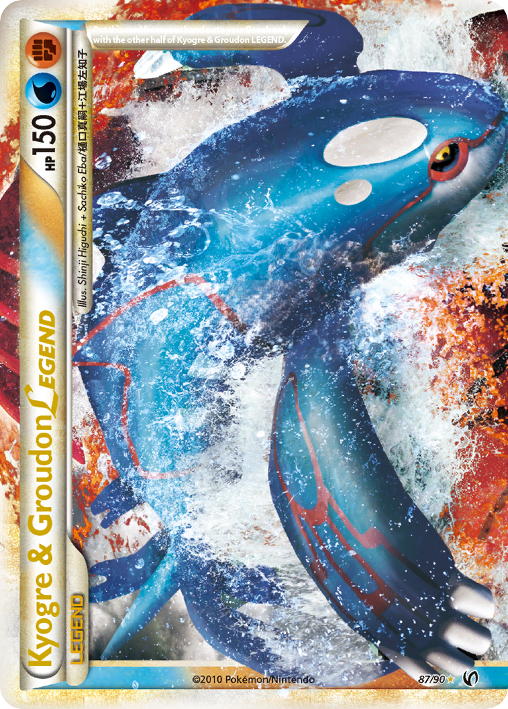 Kyogre & Groudon LEGEND (87/90) [HeartGold & SoulSilver: Undaunted] | Clutch Gaming