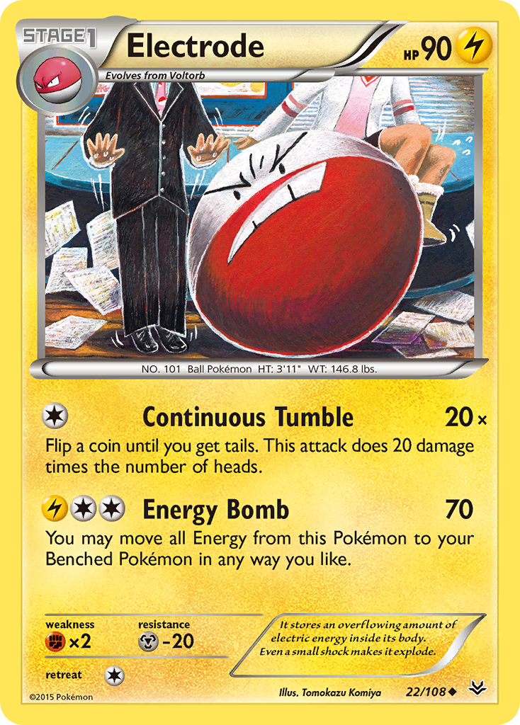 Electrode (22/108) [XY: Roaring Skies] | Clutch Gaming